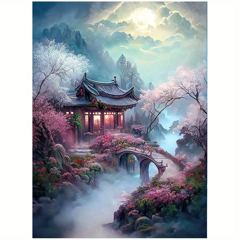 5D Diamond Painting House Set for Beginners - 15.75 x 27.56 Inches