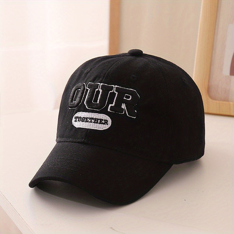 Kids Sunshade Adjustable Baseball Cap Breathable Letter Embroidered