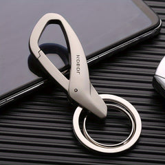 Double Ring Metal Zinc Alloy Key Chain Men's Women's Keychain