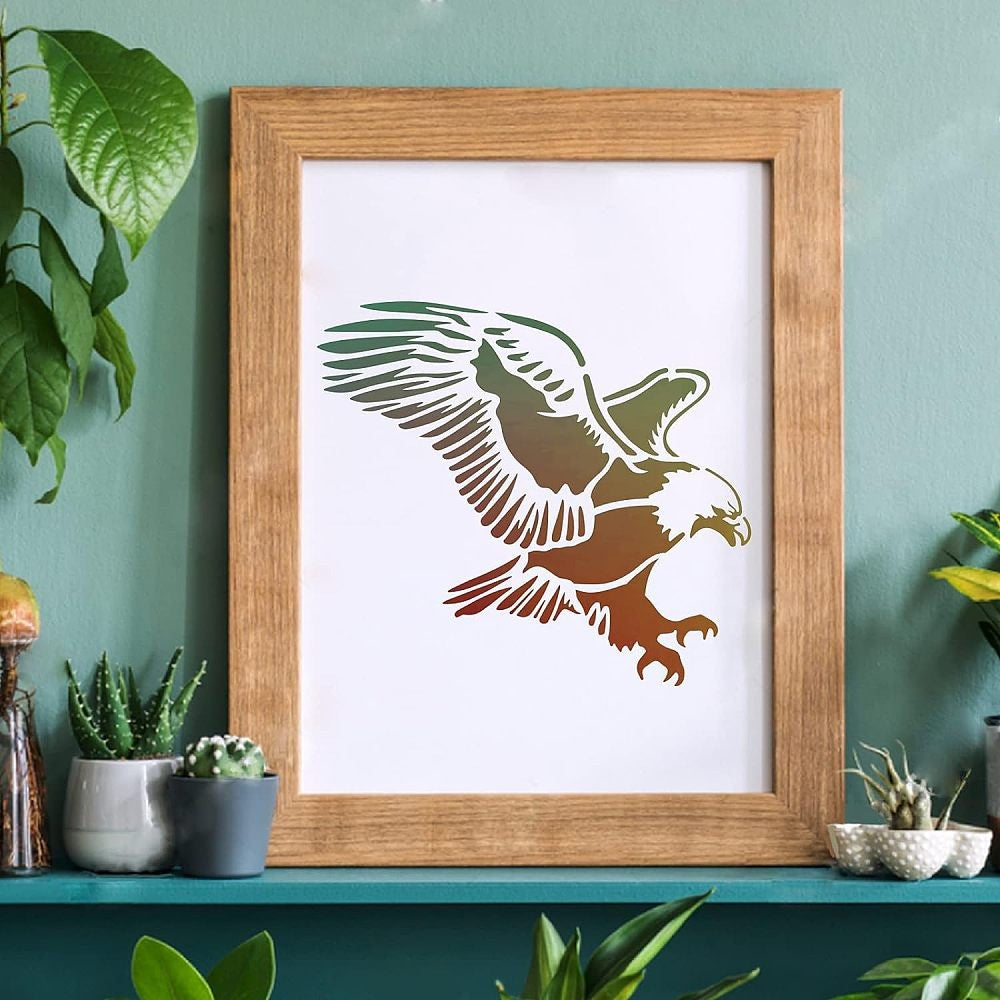 Plastic Reusable Stencil for Drawing/Painting on Fabric, Furniture, Wood