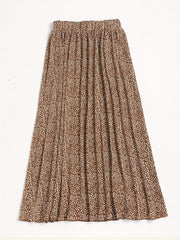 Women's Plus Dalmatian Print High Rise Maxi Skirt