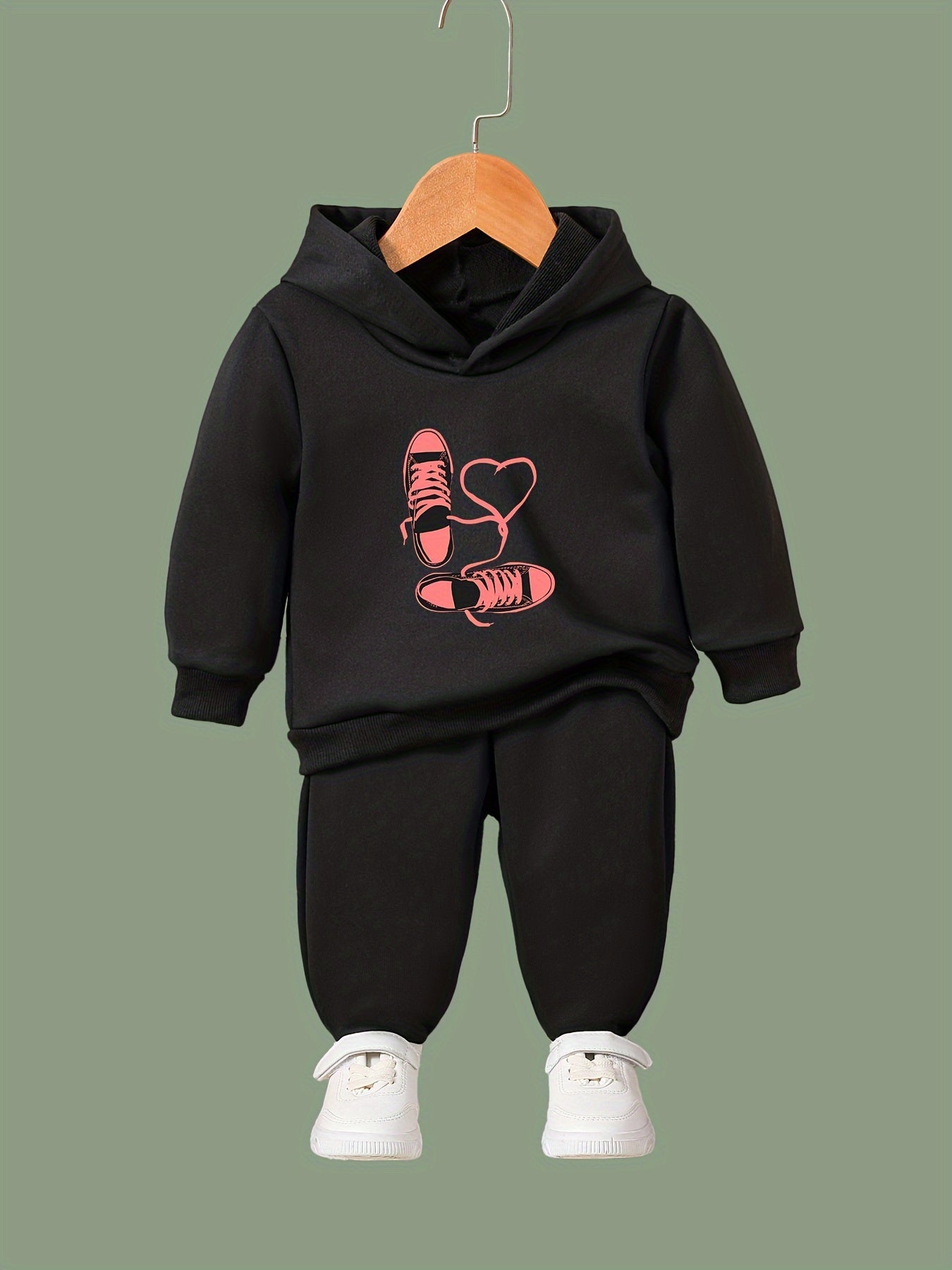 Rope Pattern Long Sleeve Hooded Sweatshirt Girls Cozy Hoodies
