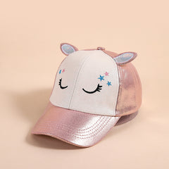 Kids Unicorn Cat Ear Baseball Cap Sun Protection Hat