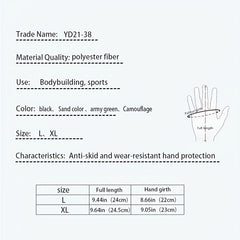 Tactical Touchscreen Gloves for Outdoor Sports