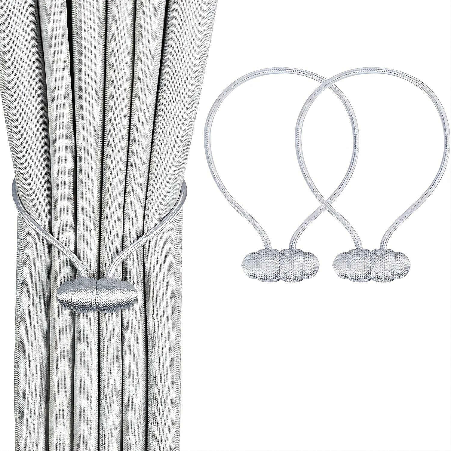 2pcs Magnetic Curtain Tieback Modern Curtain Holdback