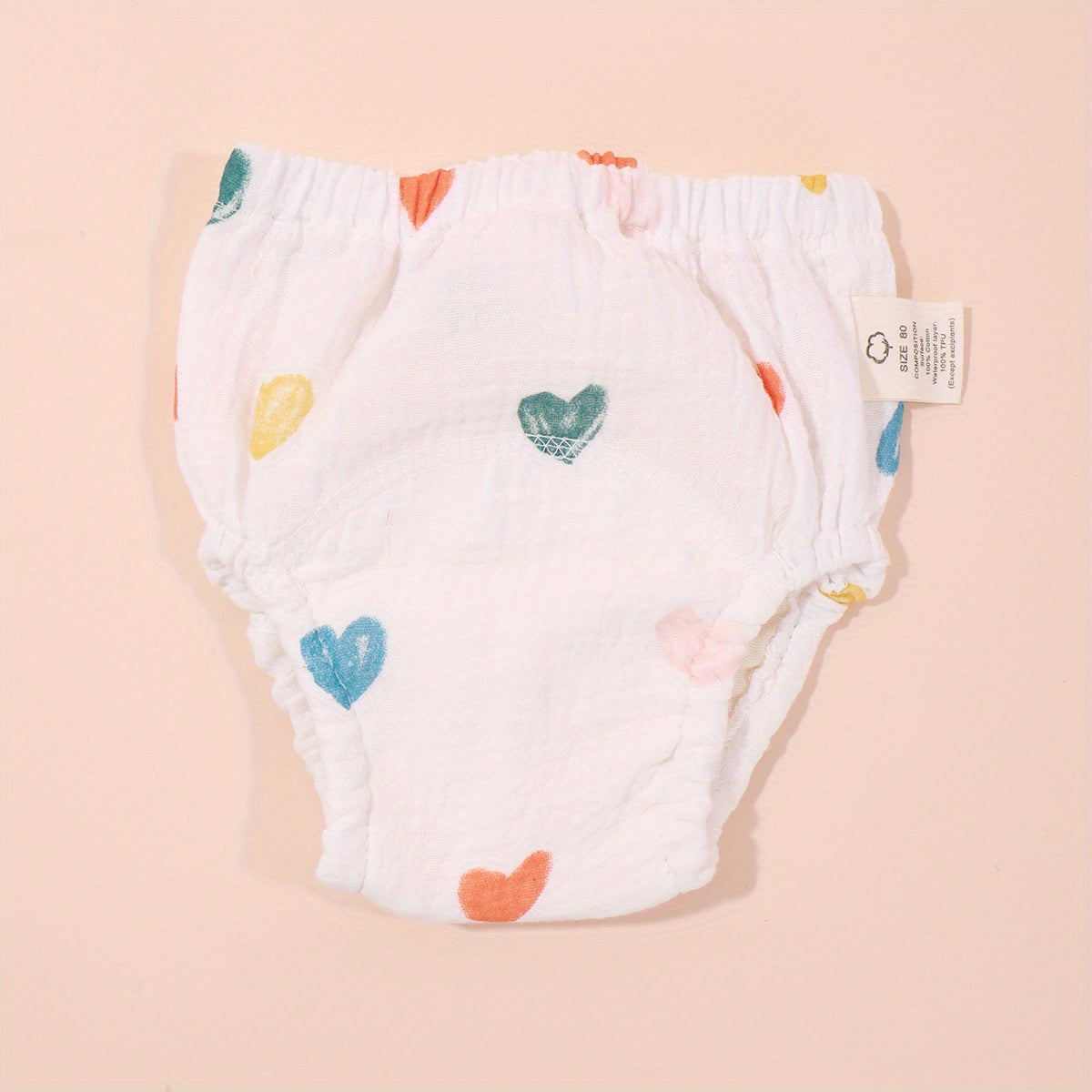 1pc Baby Reusable Printed Gauze Diapers Waterproof Washable Diapers