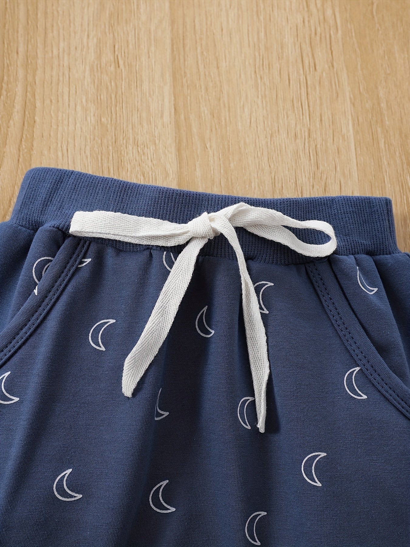 Newborn Baby Boys Moon Print Long Sleeve Sleepwear Set