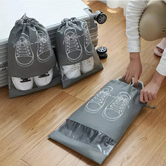 10pcs Travel Shoes Storage Bag Dustproof Portable Shoes Finishing Container