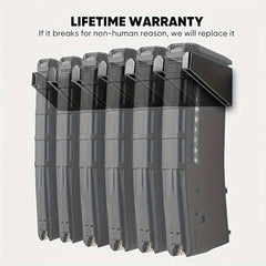 6 Slot Wall Mount Magazine Holder Storage Display Rack