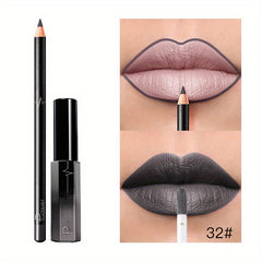 Lip Liner Pen Lip Gloss Set 4 Colors High Pigmented