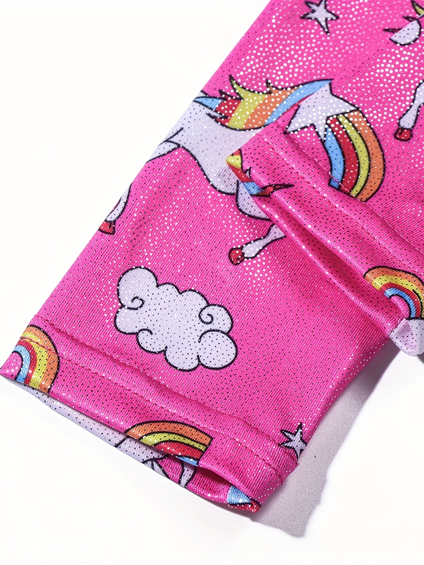 Stretch Unicorn One Piece Gymnastics Tights Leotard