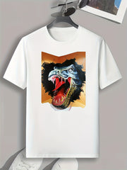 Dinosaur 3d Print Men's Graphic T shirt Casual Comfy Tees For Summer