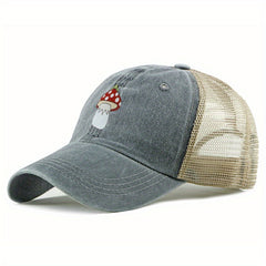 Mushroom Frog Trucker Hat Mesh Baseball Cap Golf Sun Hats