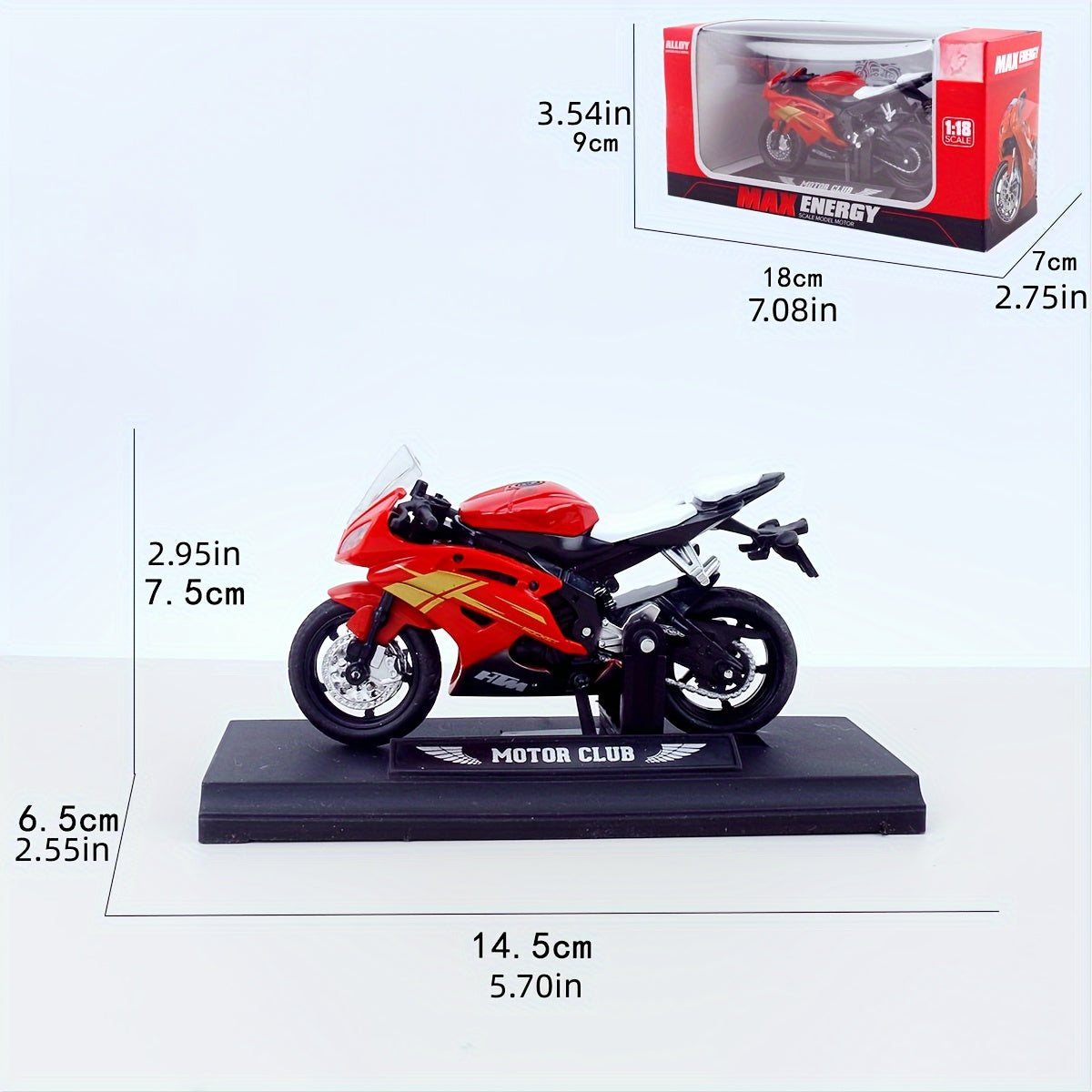 Handsome Racing Motorcycle Model Toy Cake Decoration for Boys