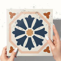 9pcs Nordic Style Matte Floral Vinyl Sticker Set