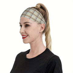 Signature Check Plaid Headband for Sport & Casual Outfits