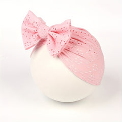 Lace Hollow Out Bow Decor Cap for Baby Girls Photography Props