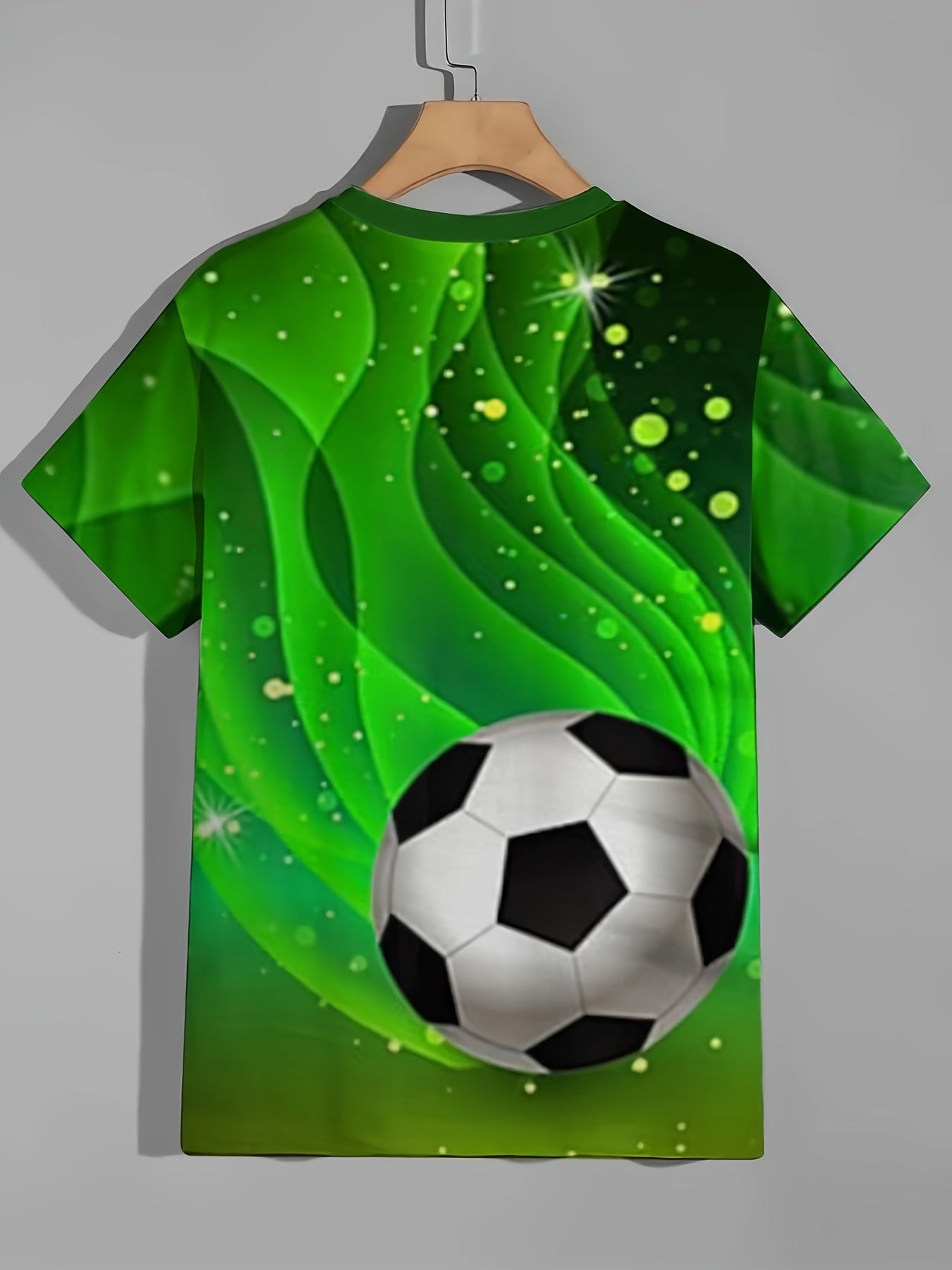 3D Print Boy's Soccer T-shirt Breathable Summer Top