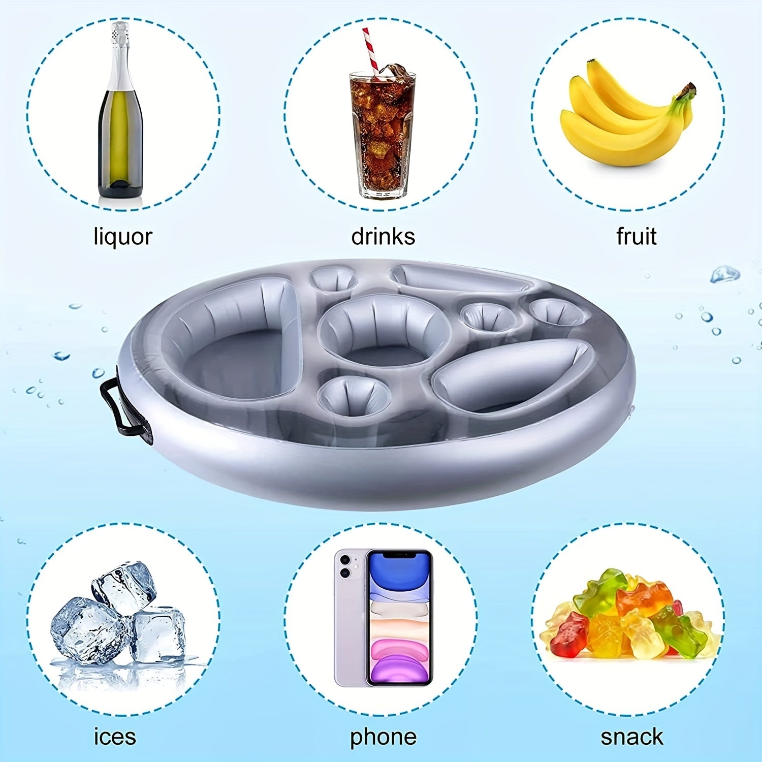 Inflatable Floating Drink Holder Pool Float