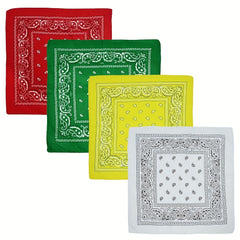 Paisley Bandana Hiphop Silk Scarf Shawl Wrap Head Wrap Bag Handle Charm Gift