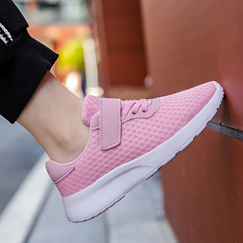 Girl's Woven Breathable Sneakers Soft Sole Shoes