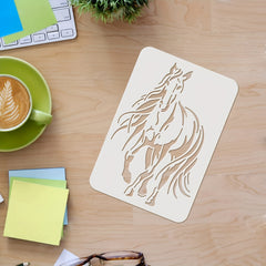 Horse Drawing Painting Stencils Templates Rectangle Reusable Stencils