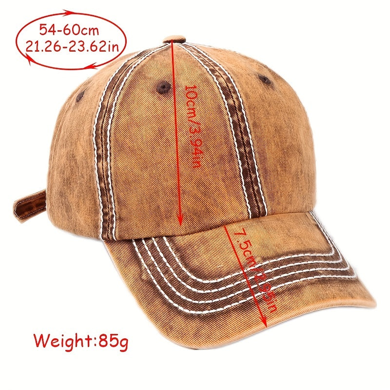 Cotton Baseball Cap Outdoor Sun Shade Soft Top Hat