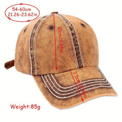 Cotton Baseball Cap Outdoor Sun Shade Soft Top Hat