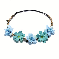 Women's Floral Hair Scrunchie for Weddings & Parties