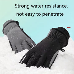 Men's Ski Gloves Touch Screen Winter Mountaineering Windproof Warm Thickened