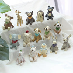 Zakka Starry Sky Resin Animal Ornaments