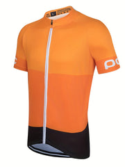 Quick Dry Men's Cycling Jersey with Rear Pocket Moisture Wicking Shirt