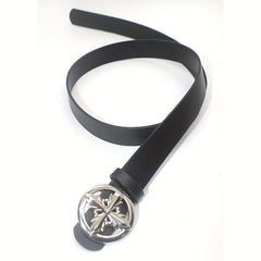 Hollow Out Buckle Belt Vintage PU Leather Jeans Belt Women