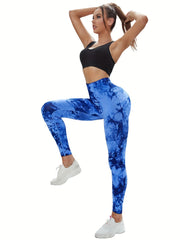 Tie Dye Women Seamless Leggings High Waist Fitness Yoga Pants