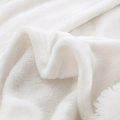Tulip Floral Print Flannel Blanket Soft Warm Winter Throw