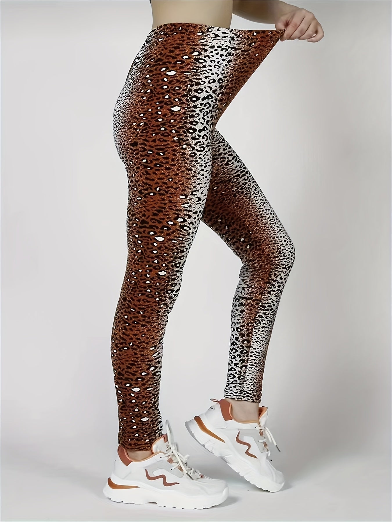 Leopard Print Yoga Leggings High Stretch Fitness Pants