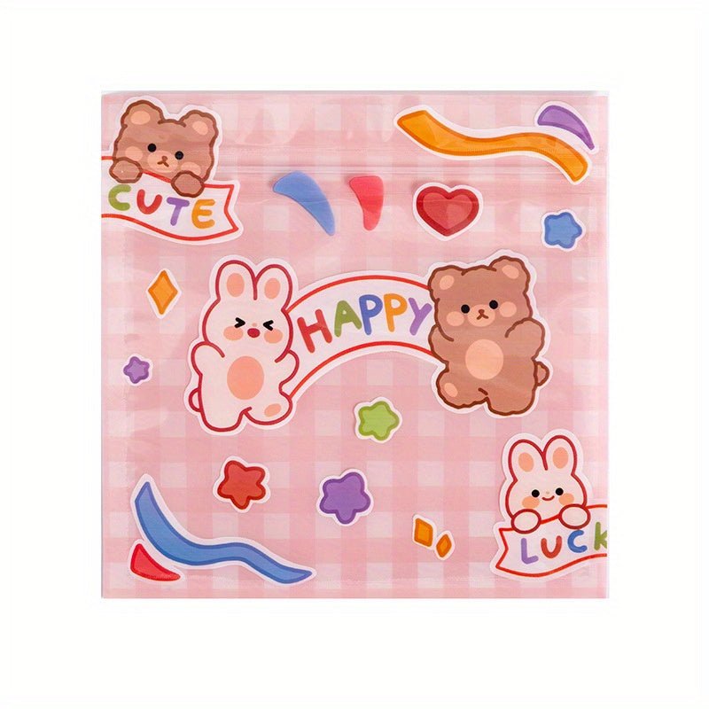 10pcs Small Bear Snack Ziplock Bags