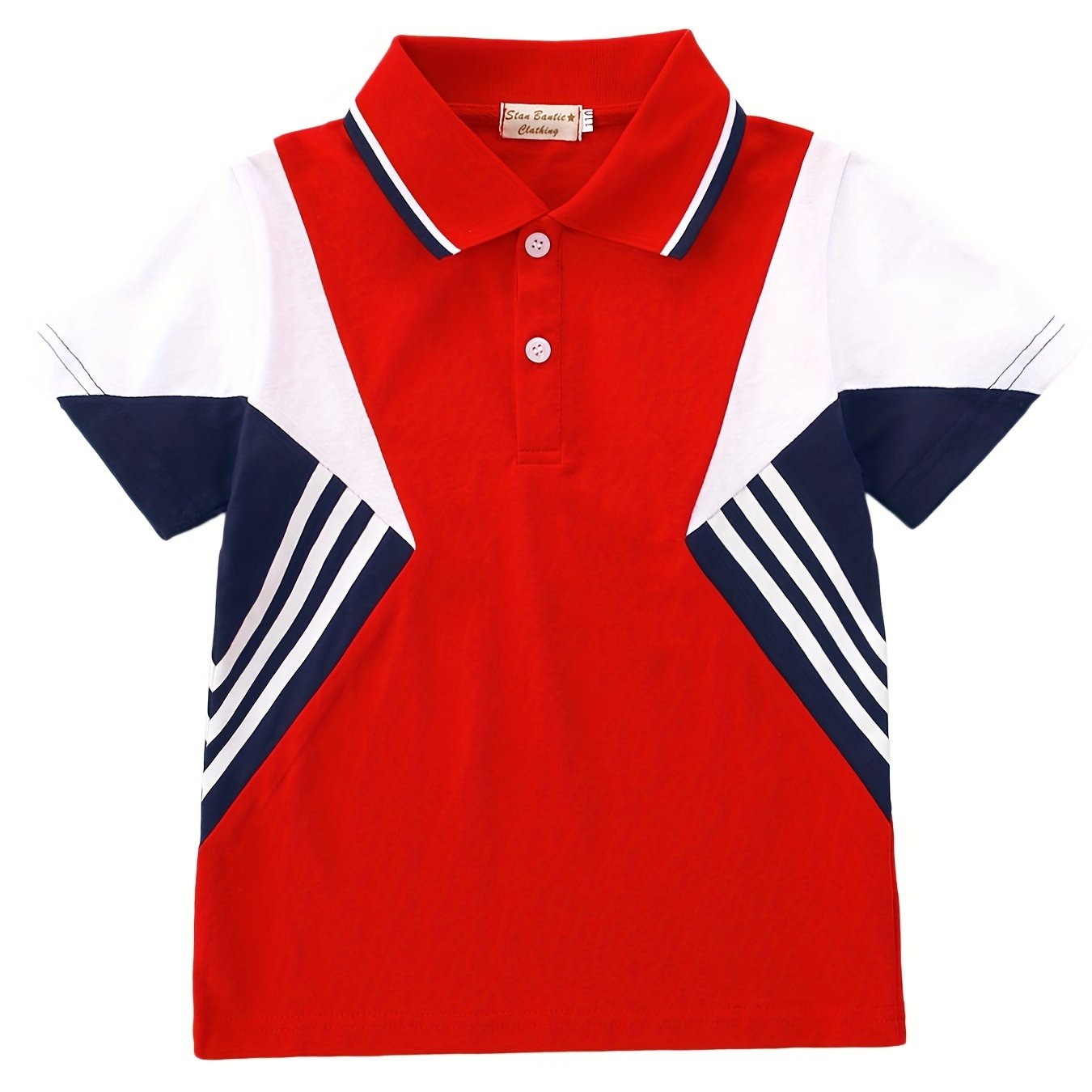 Summer Ready Polo Shirts for Boys & Girls Matching Lapel Tops