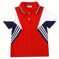 Summer Ready Polo Shirts for Boys & Girls Matching Lapel Tops