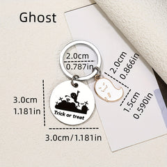 Ghost Skull Keychain Creative Pumpkin Key Rings Halloween Gift