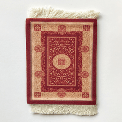 Ethnic Persian Style Tassel Coaster Mats for Home, 1pc