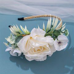 Princess Floral Hair Hoop for Girls, Decorative Hair Accessories
