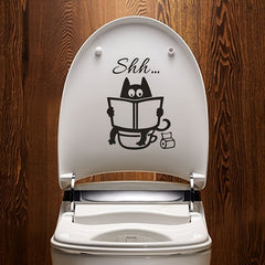 Cat Toilet Sticker Wall Sticker for Decoration