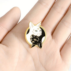 Stylish Zinc Alloy Cat Badge for Kids