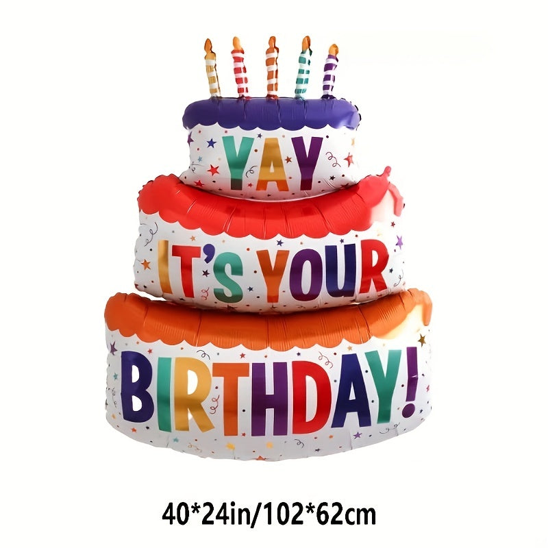 Birthday Cake Balloon Birthday Party Decoration Room Beach Party Supplies