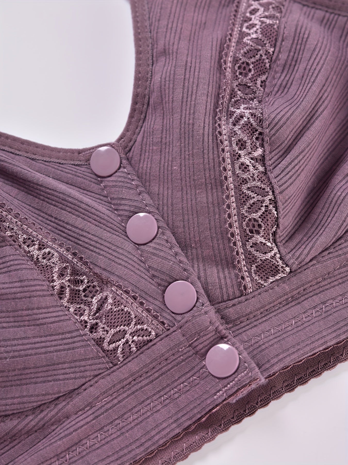 2pcs Front Buckle Wireless Bras Women's Lingerie