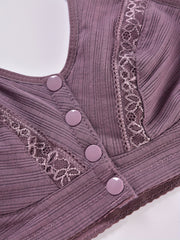 2pcs Front Buckle Wireless Bras Women's Lingerie