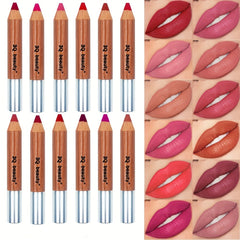12pc Velvet Lip Liner Set Waterproof Matte Lipstick Pen