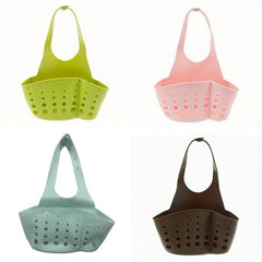 Adjustable Silicone Sponge Storage Basket for Kitchen Sink