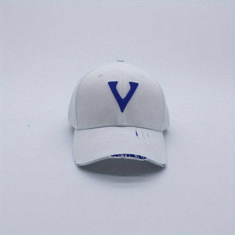 Ripped Baseball Cap Hip Hop Cotton Sun Hat Unisex Couple Dad Hats